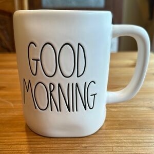 Rae Dunn White Ceramic Good Morning Mug